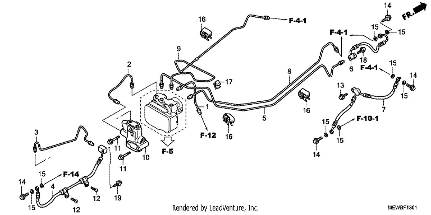  1 BRAKE LI NES/ PCV. (ABS)