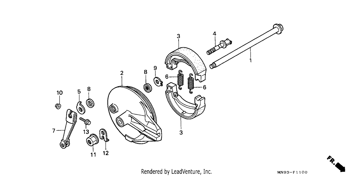 REAR BRAKE PANEL
