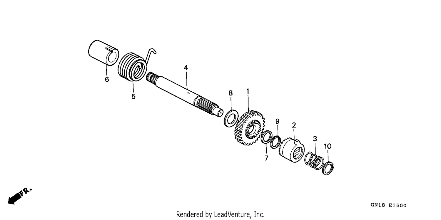 KICK STARTER SPINDLE