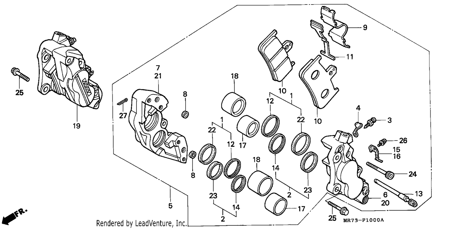 FRONT BRAKE CALIPER