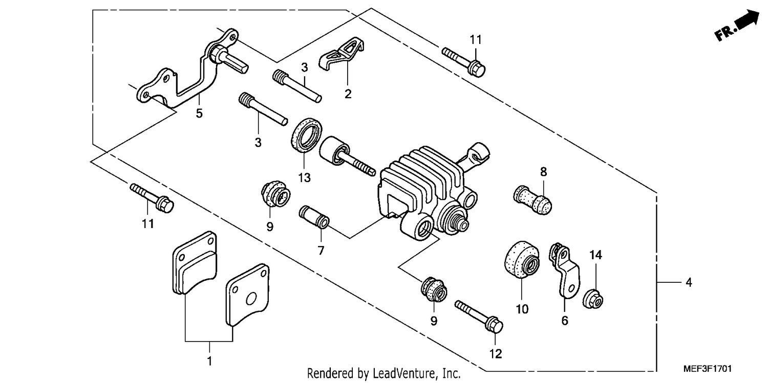 PARKING BRAKE CALIPER
