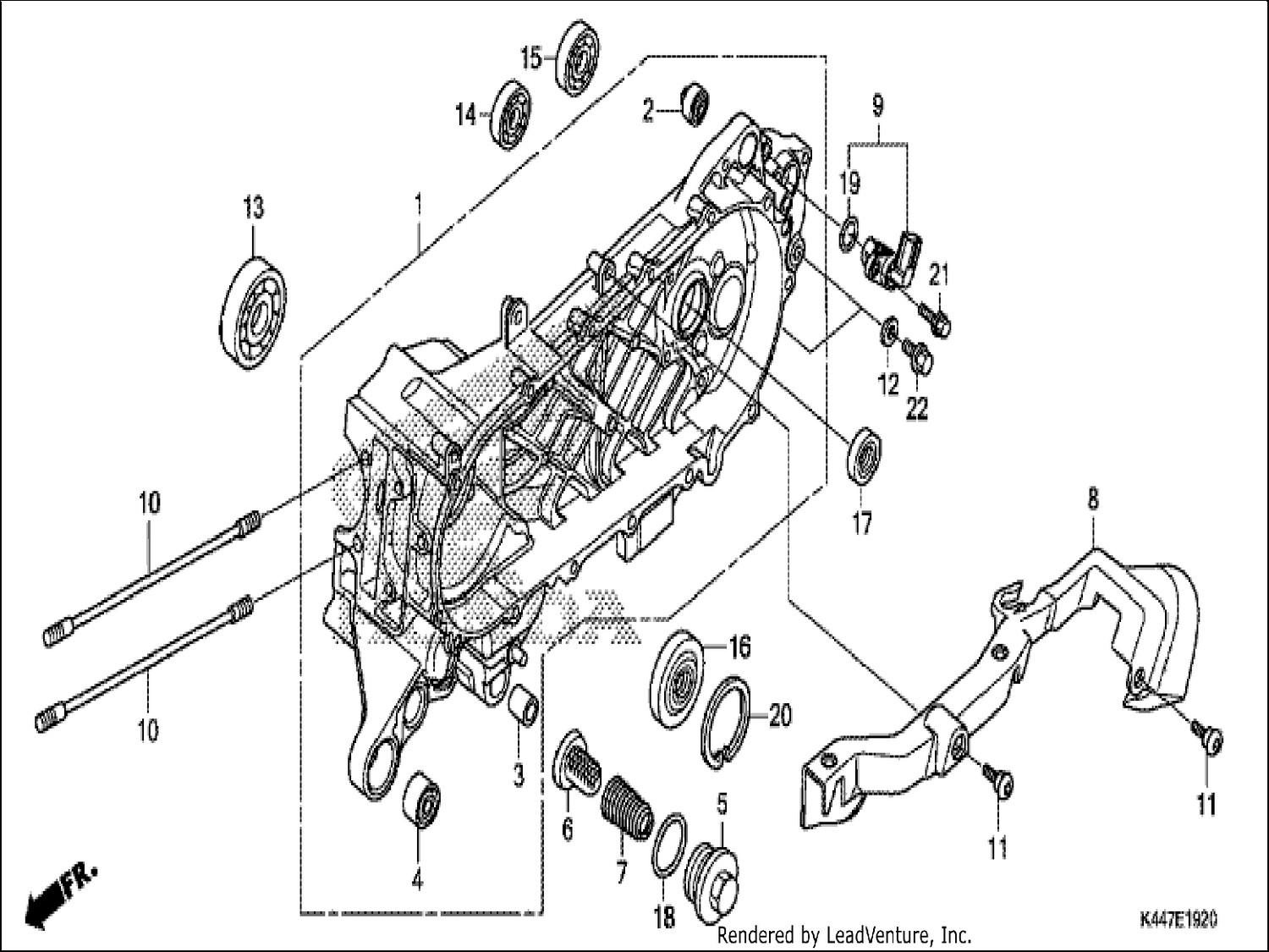  20 LEFT CRANKCASE