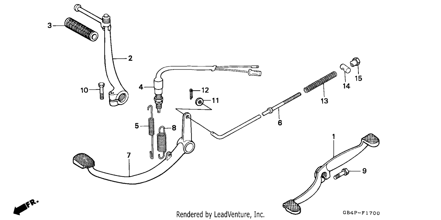 PEDAL/KICK STARTER ARM