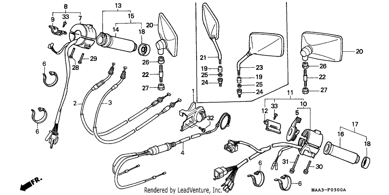 SWITCH/CABLE (VT1100CS/CT)
