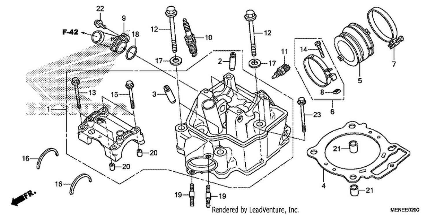  CYLINDER HEAD (D/E)