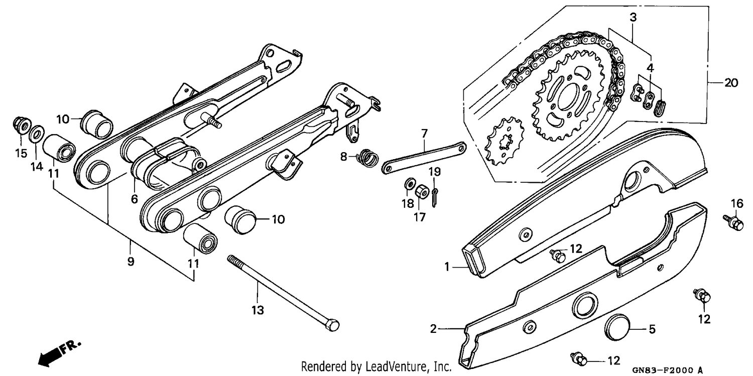SWINGARM/CHAIN CASE