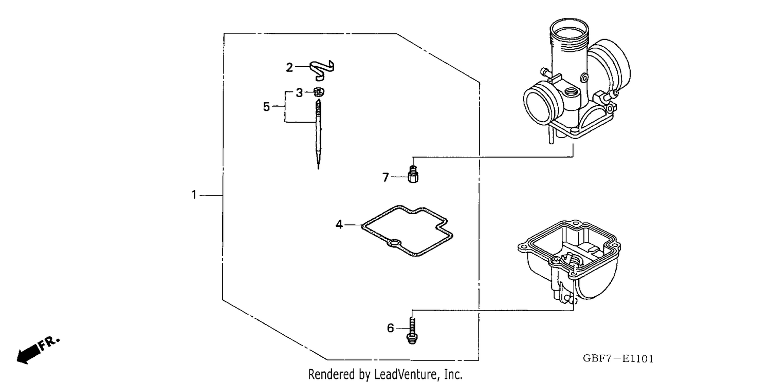 CARBURETOR O.P. KIT (CR85R3,4/RB3,4)