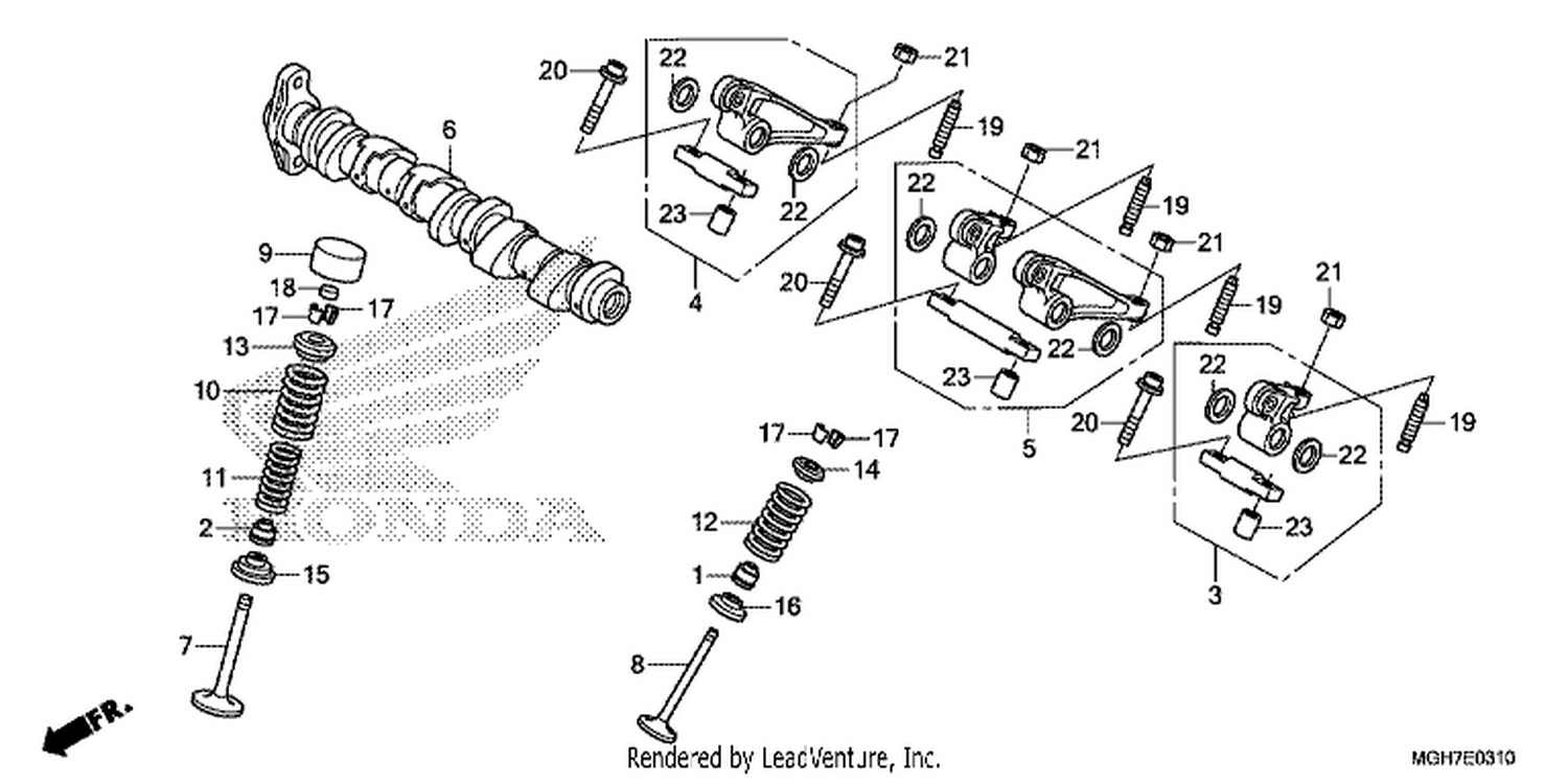  10 CAMSHAFT/ VALVE (REAR)