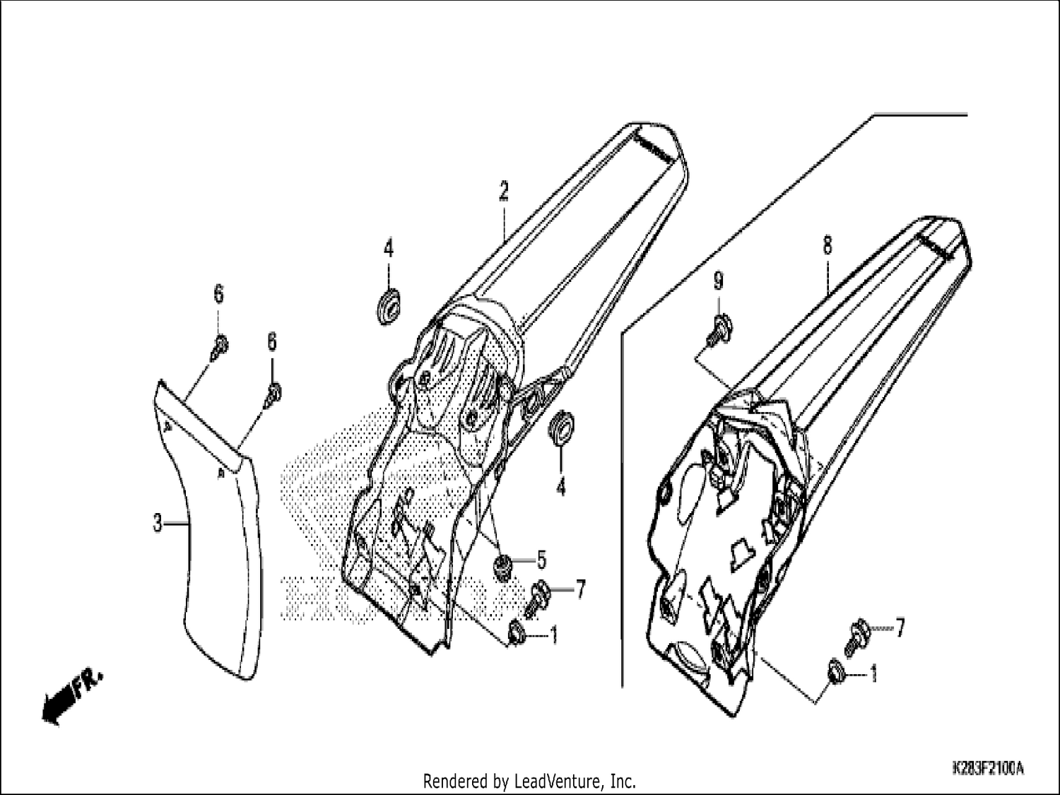  REAR FENDER