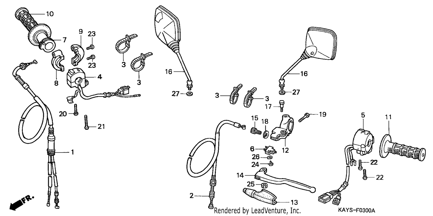 HANDLE LEVER/SWITCH/CABLE