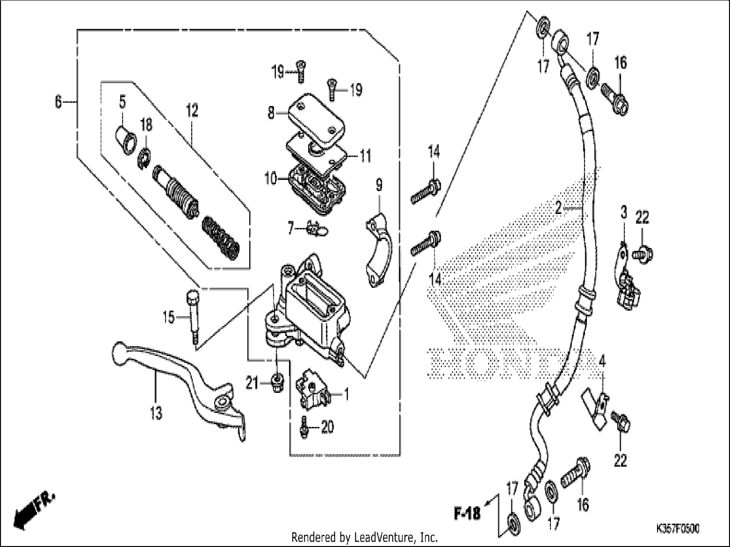  FRONT BRAKE MASTER CYLINDER