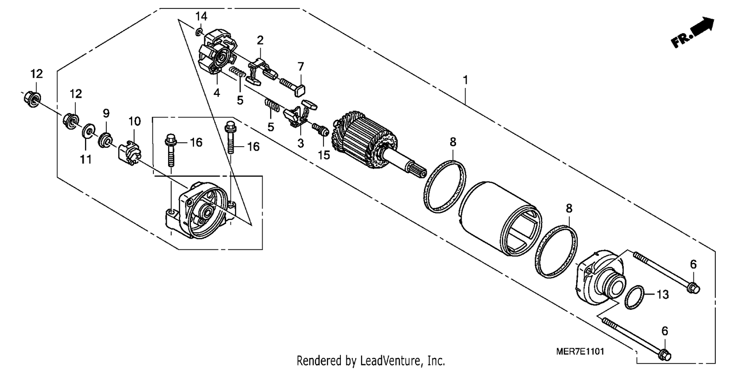 STARTING MOTOR (CBF600S8/SA8/N8/NA8)