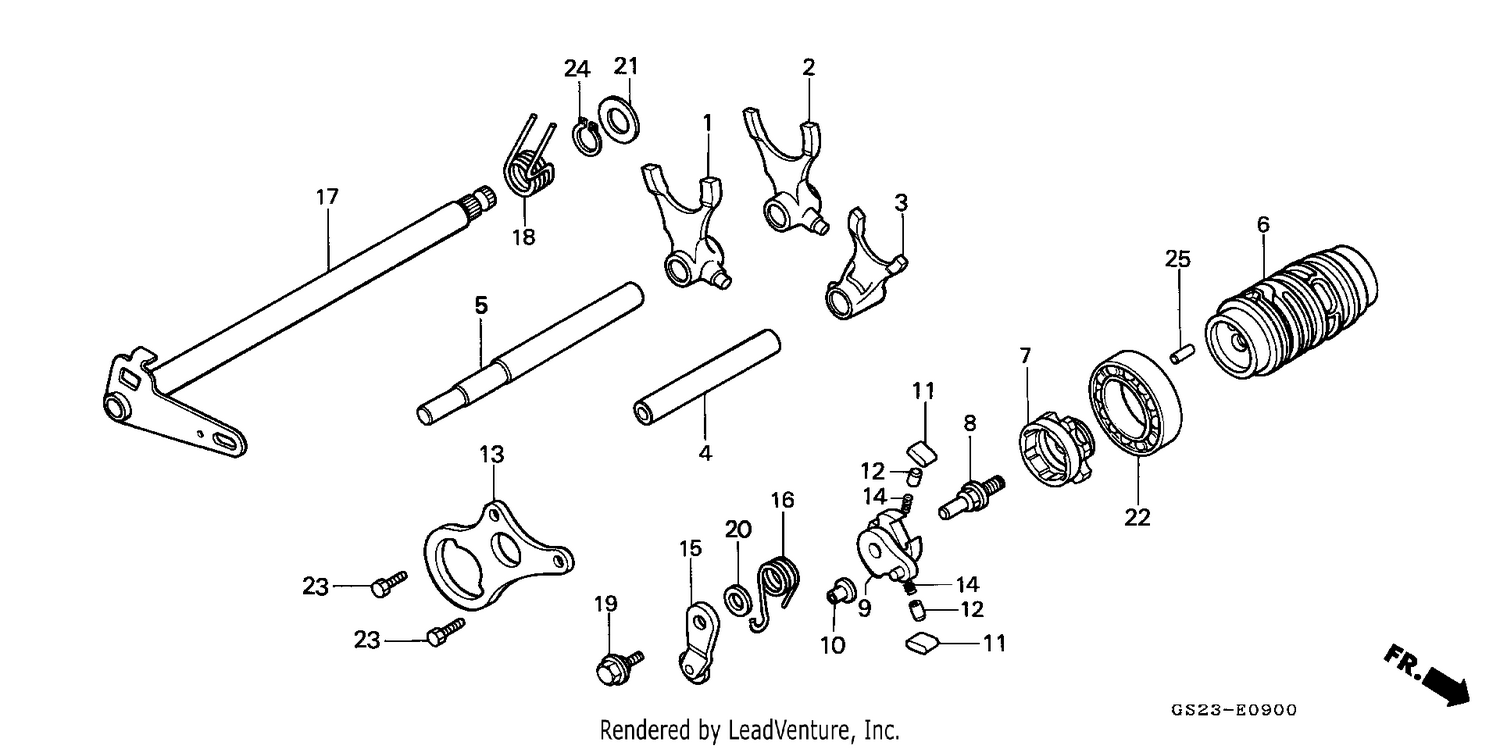 SHIFT DRUM/SHIFT FORK