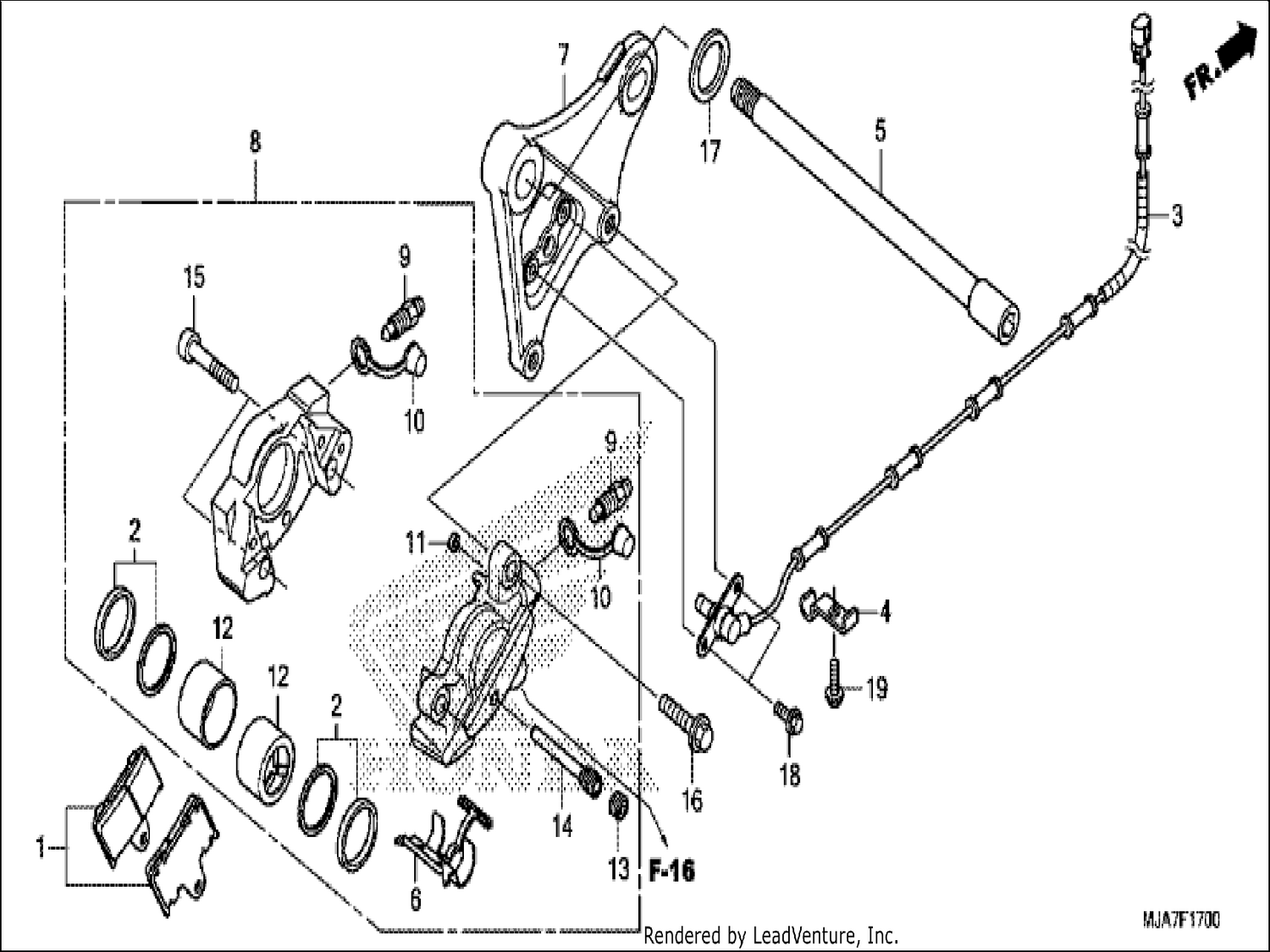  REAR BRAKE CALIPER