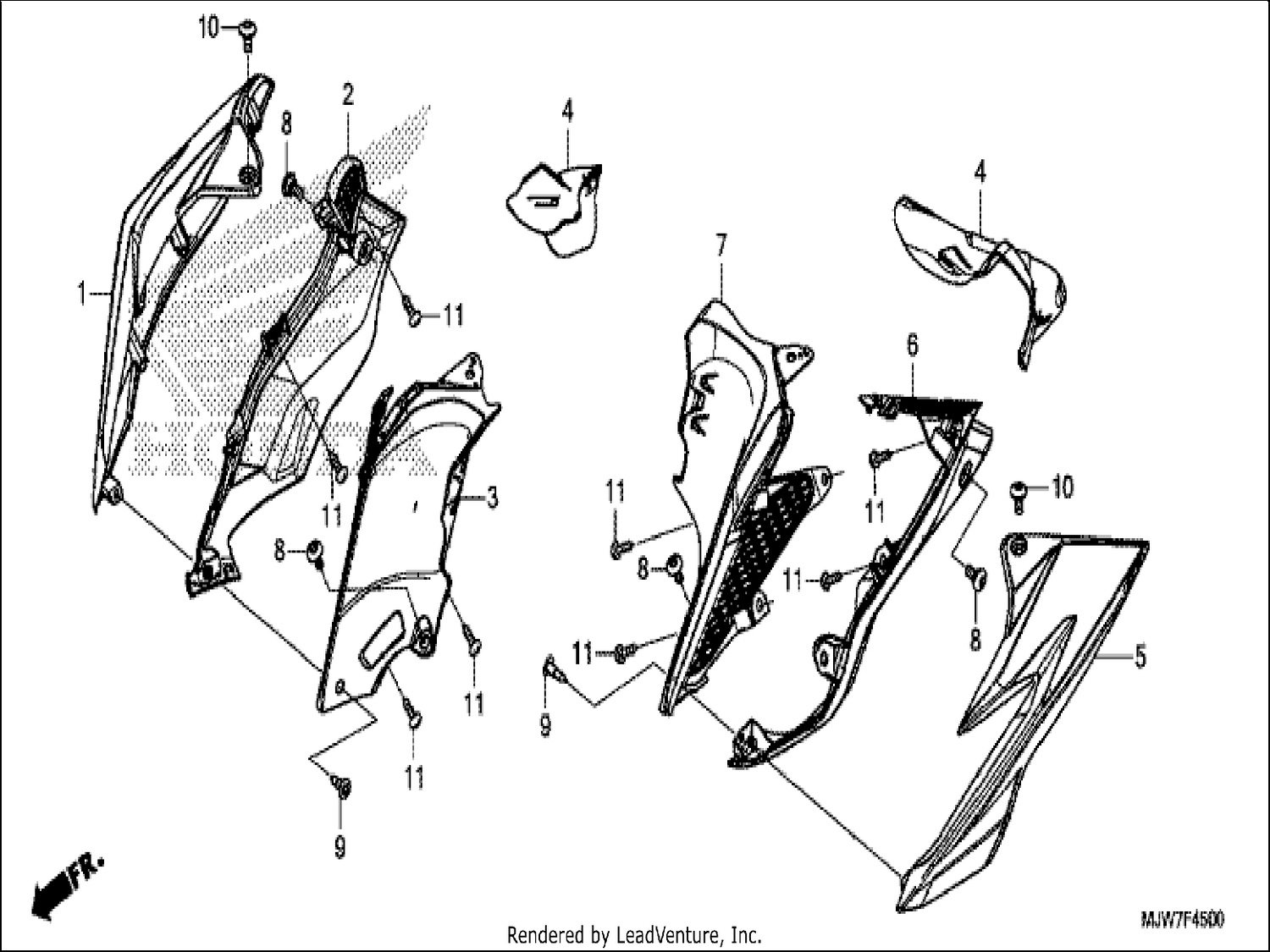  MIDDLE COWL