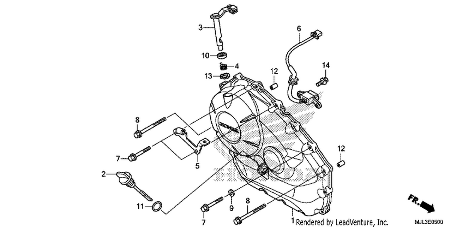  RI GHT CRANKCASE COVER (NC750X/ XA)