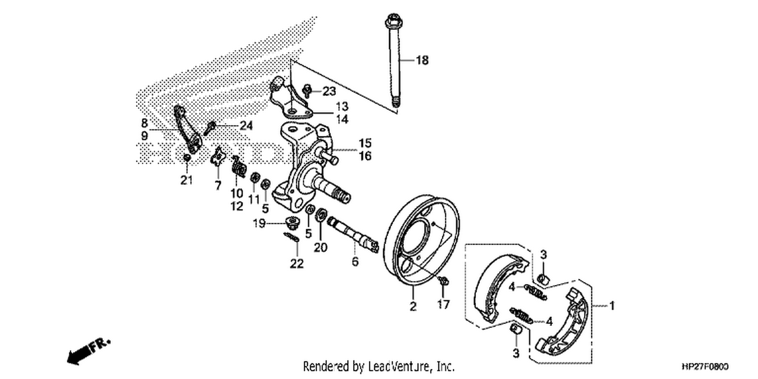  KNUCKLE/FRONT BRAKE PANEL