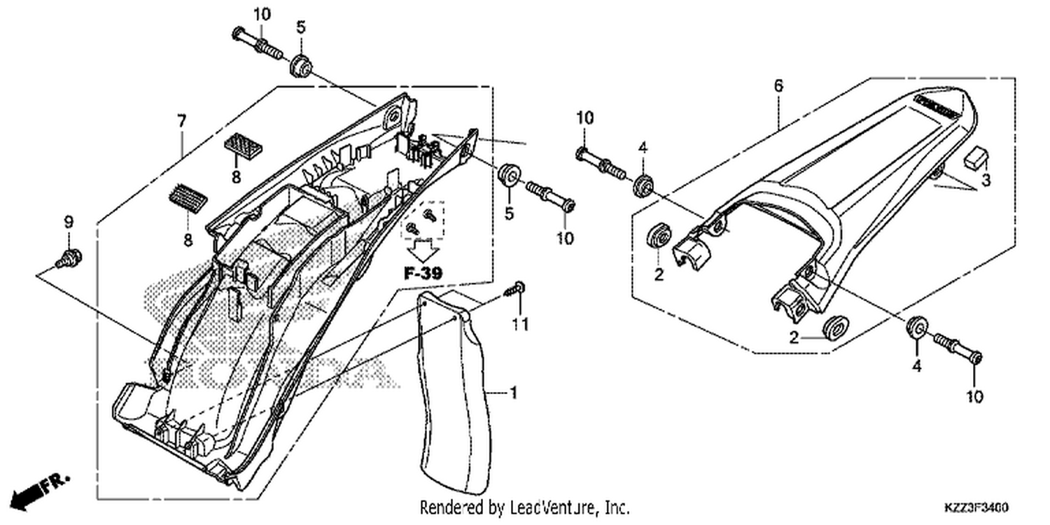  REAR FENDER
