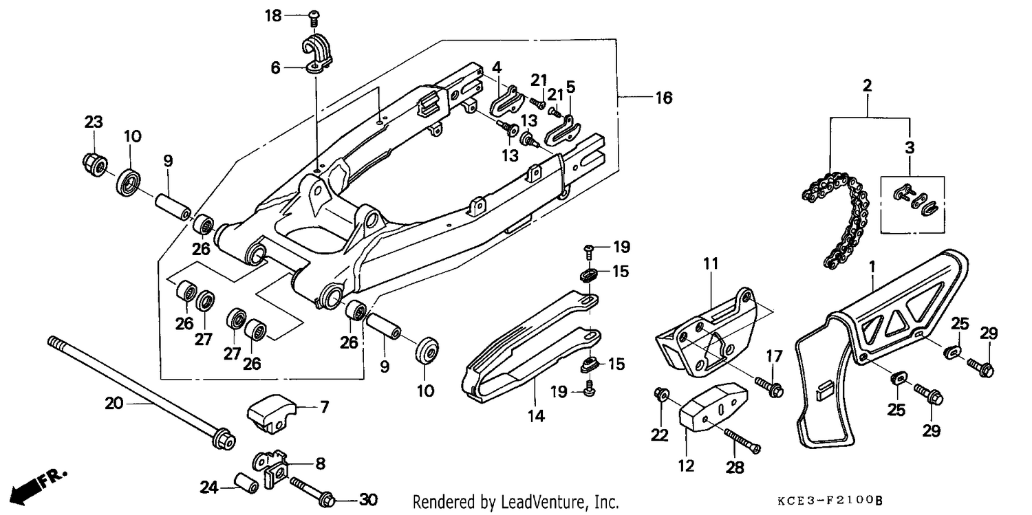 SWINGARM/CHAIN CASE
