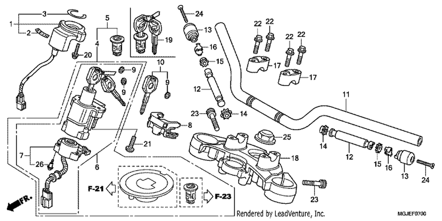  HANDLE PIPE/TOP BRIDGE