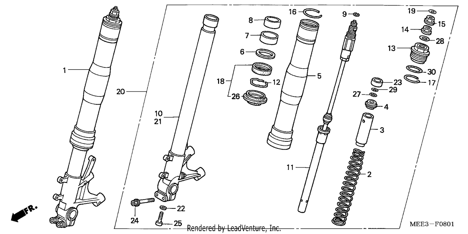 FRONT FORK (CBR600RR5/6)
