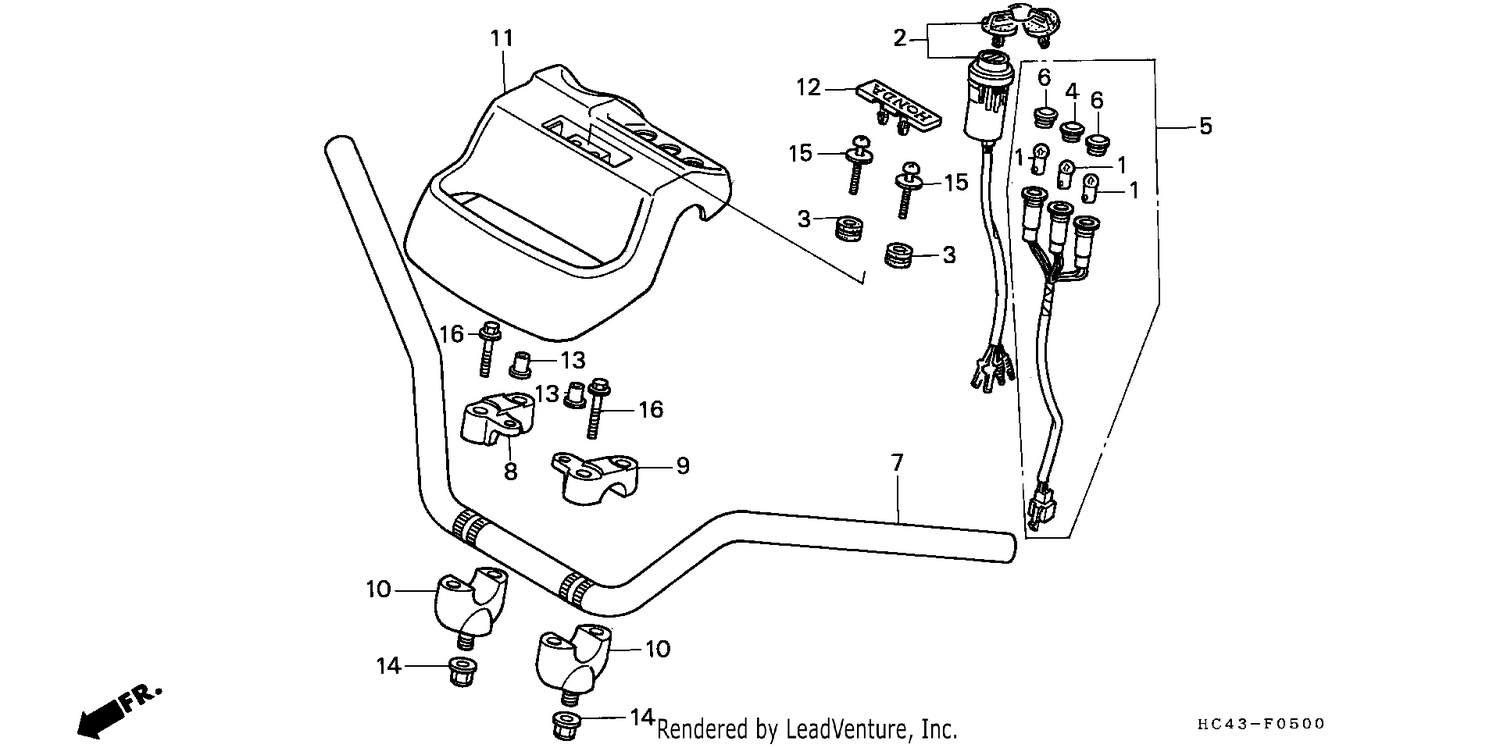 HANDLE PIPE/KEY SET