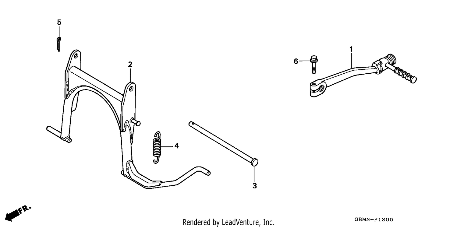 STAND/KICK STARTER ARM