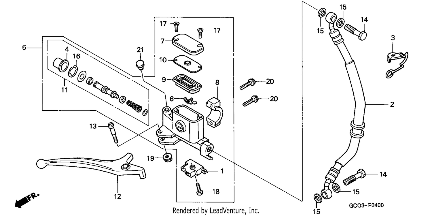 FR. BRAKE MASTER CYLINDER