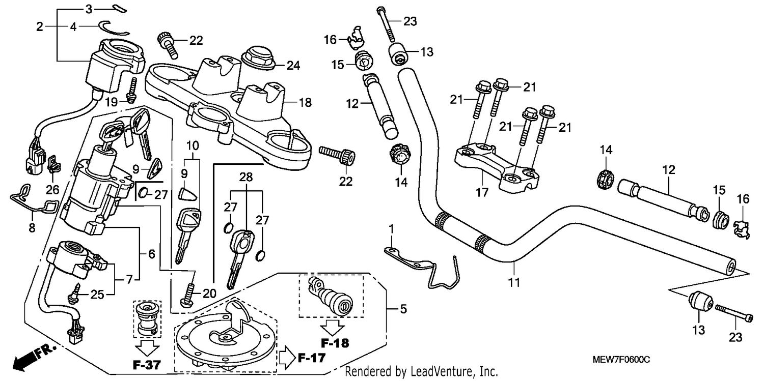 HANDLE PIPE/TOP BRIDGE
