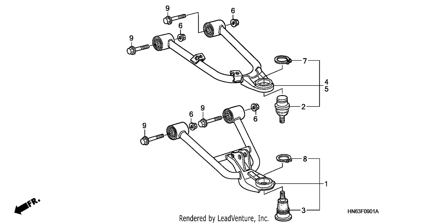 FRONT ARM (TRX250EX6/7/8)