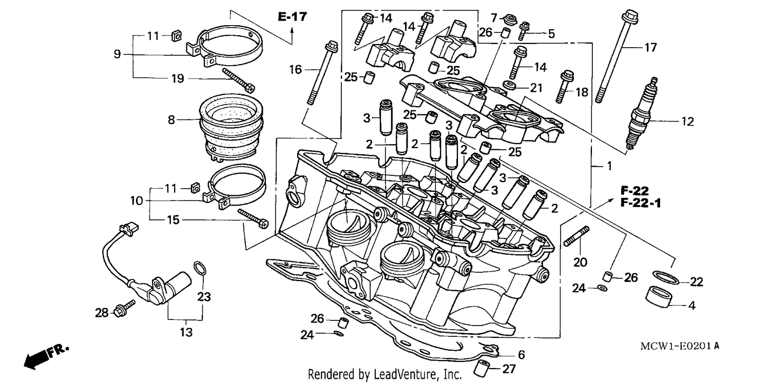 CYLINDER HEAD (REAR)