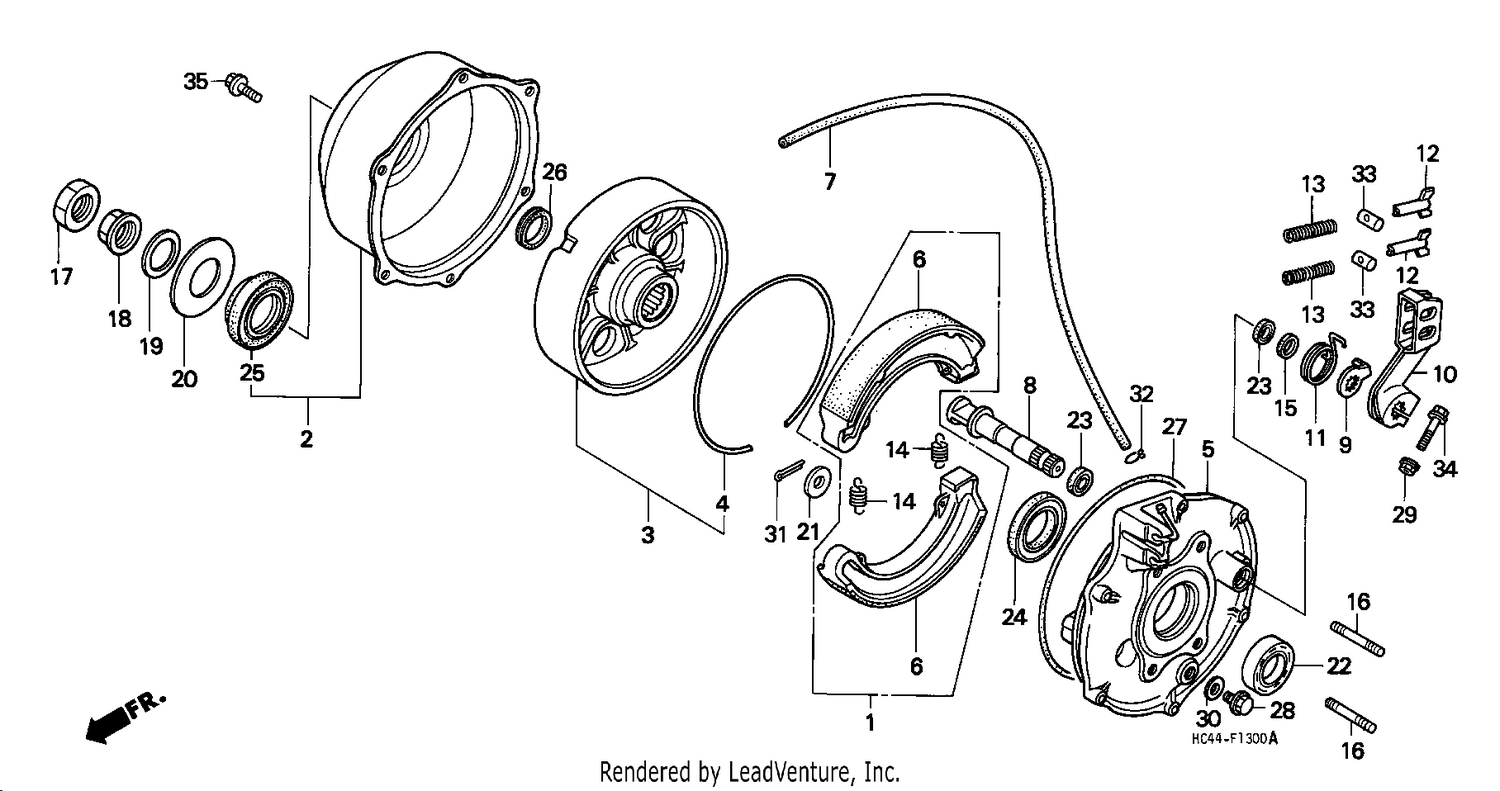 REAR BRAKE PANEL