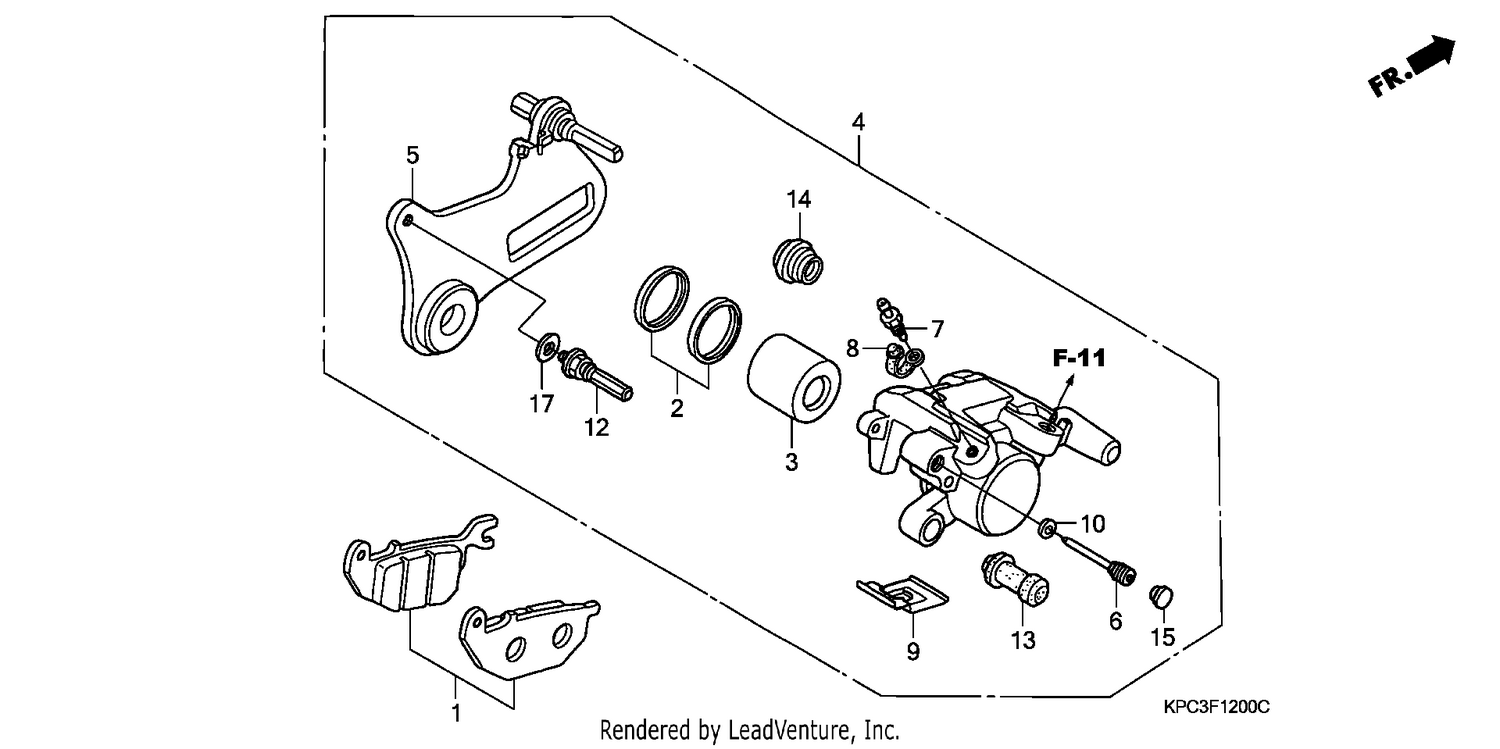 REAR BRAKE CALIPER