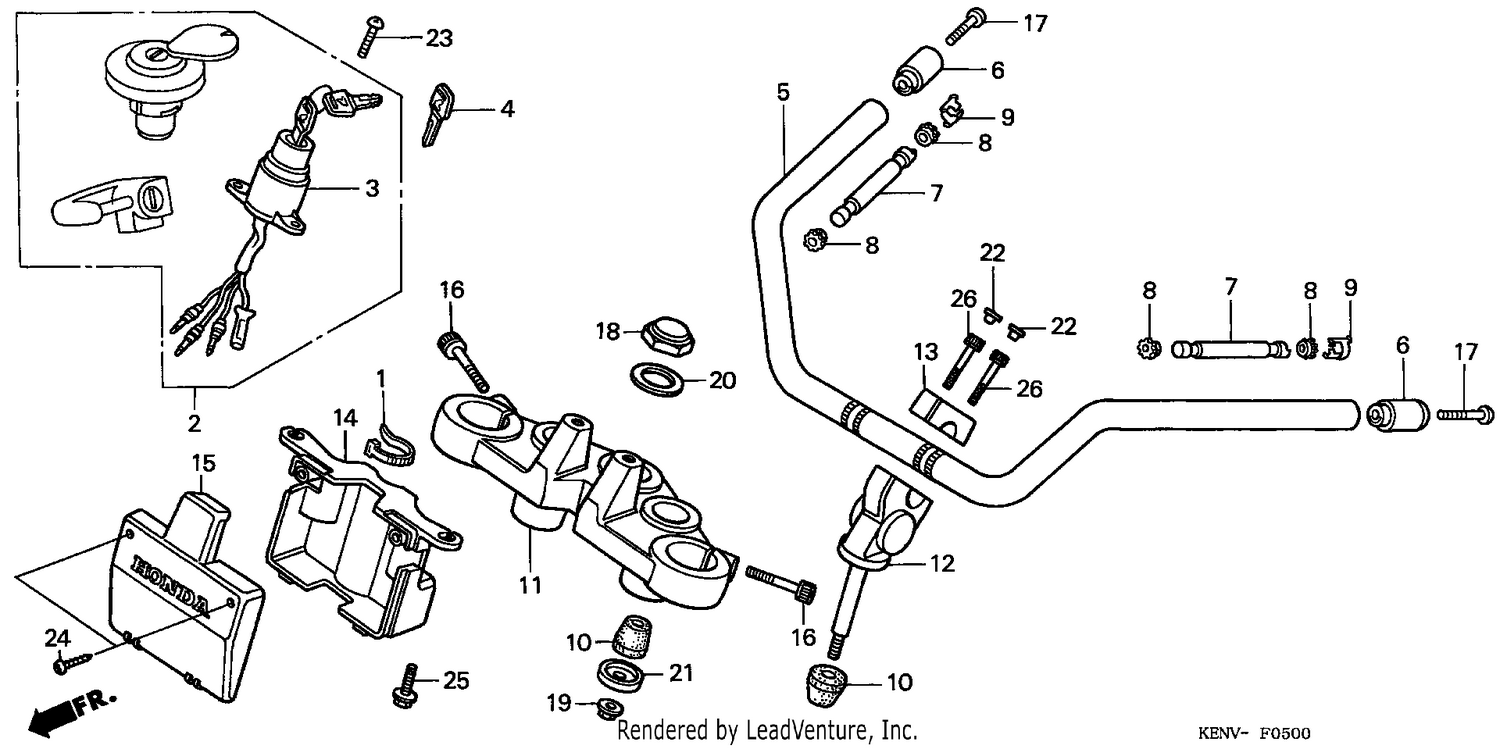 HANDLE PIPE/TOP BRIDGE