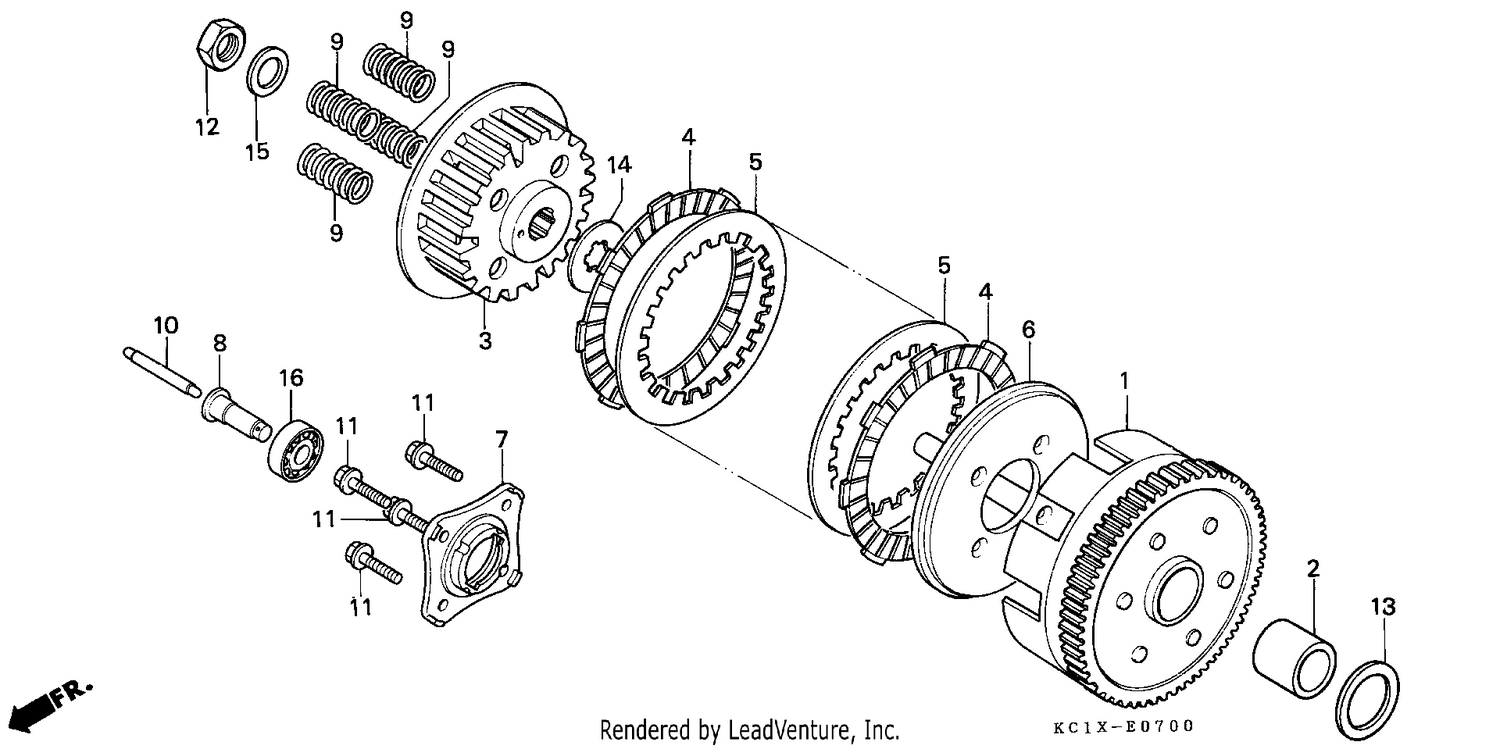 CLUTCH (CB125TDC/TDE)