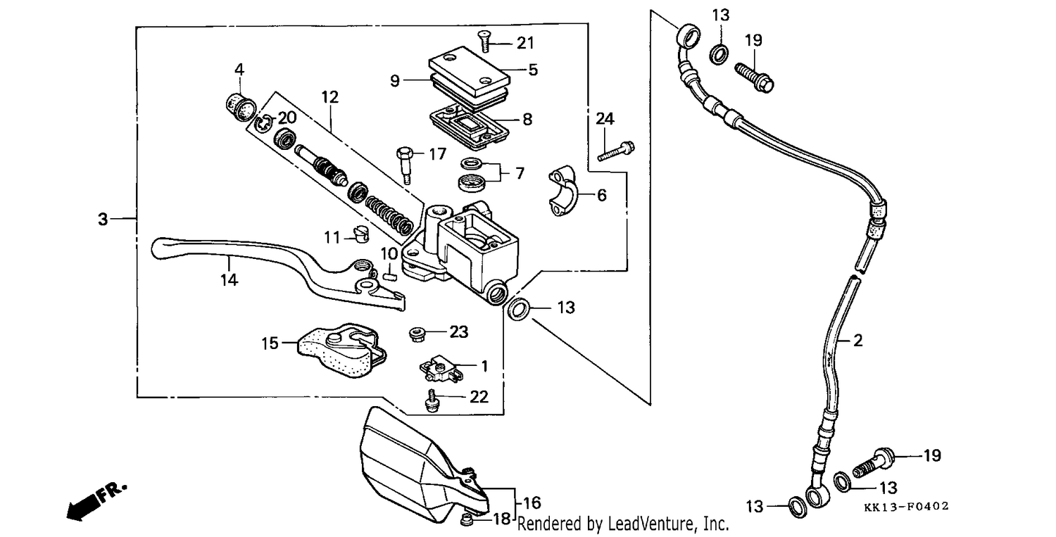 FR. BRAKE MASTER CYLINDER (3)