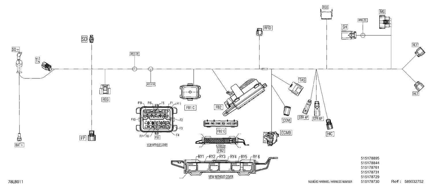 08- Electric - Main Harness - 515178729