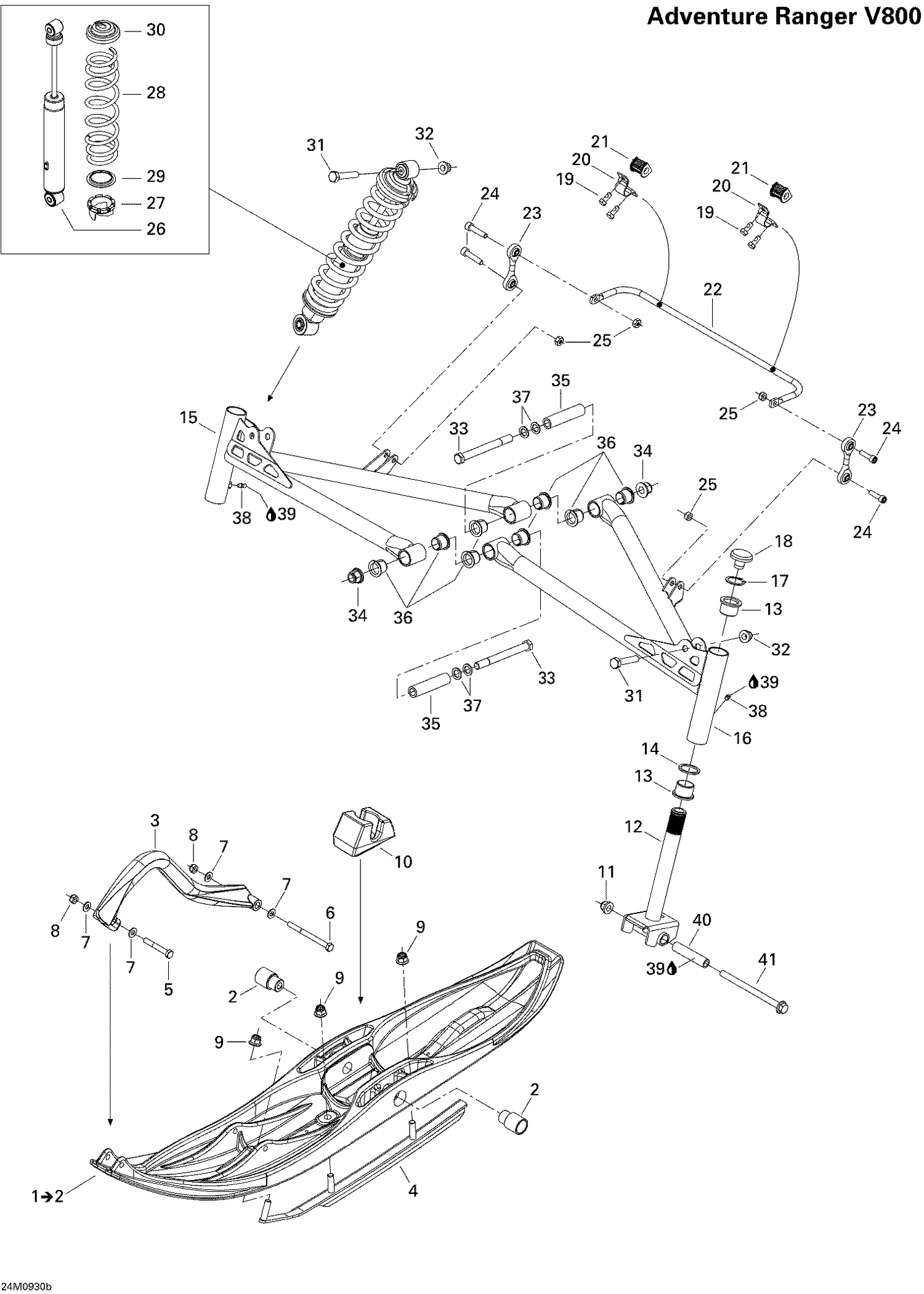 07- Front Suspension And Ski Ranger