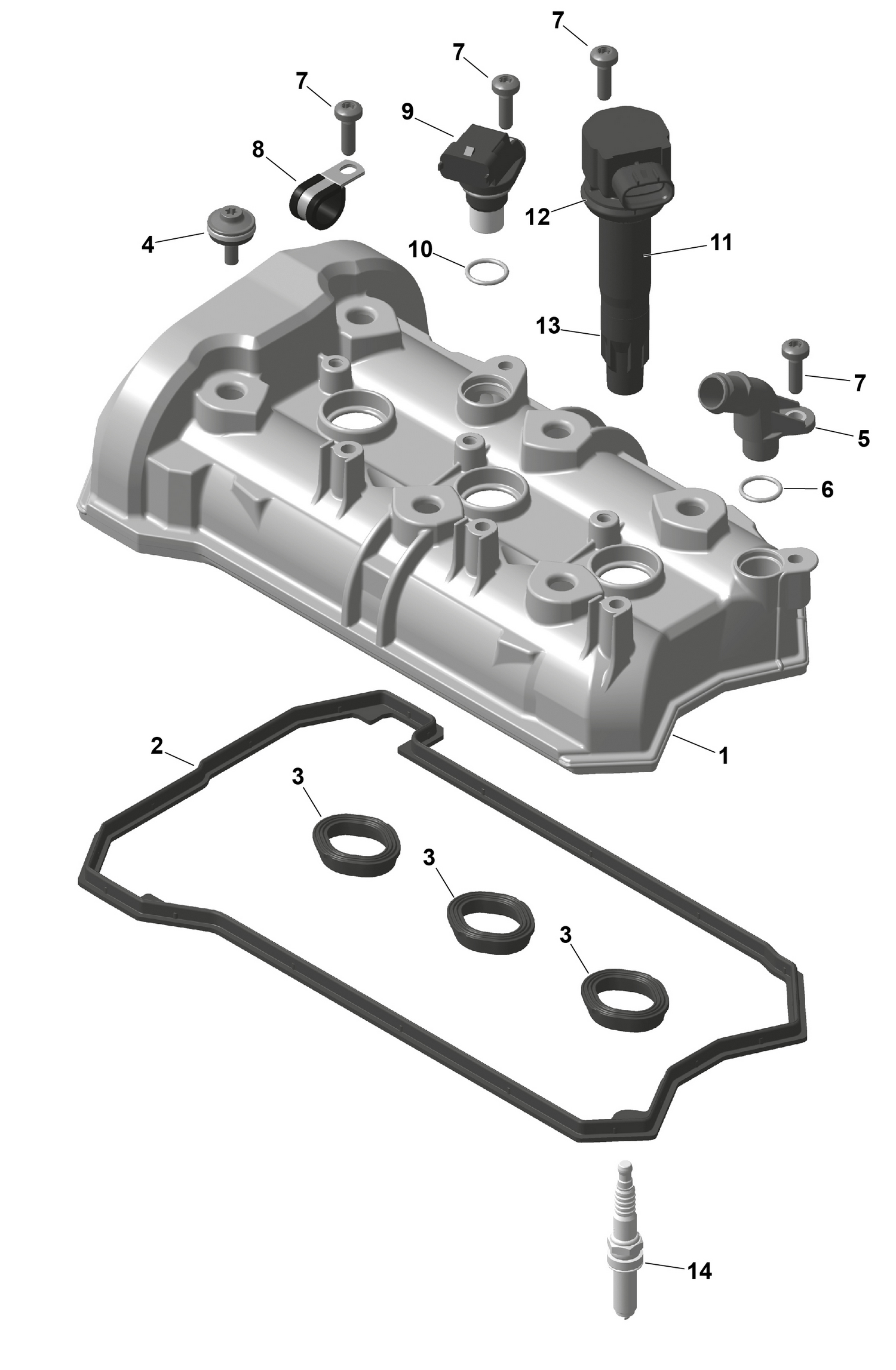 01- ROTAX - Valve Cover