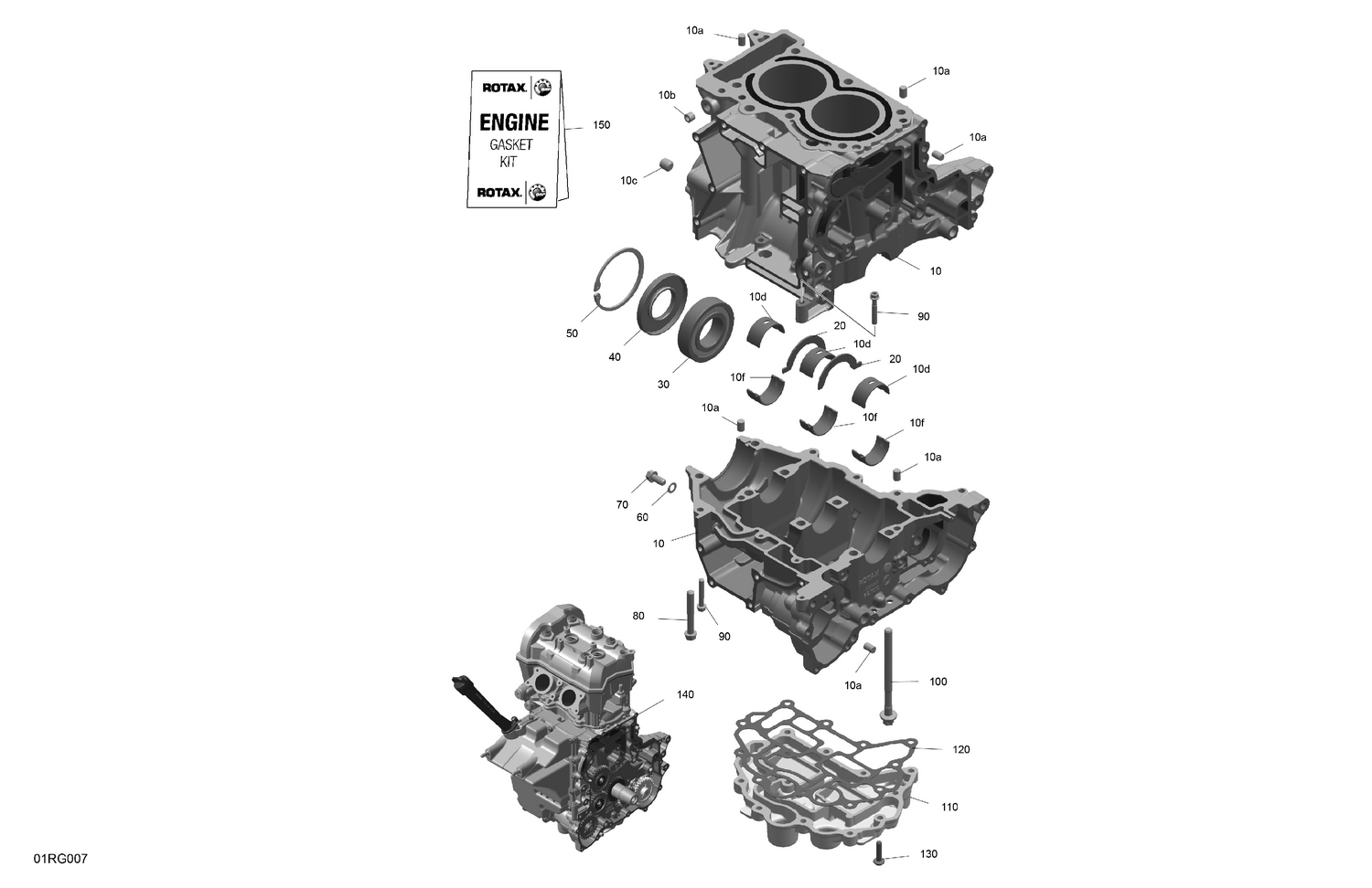 01- ROTAX - Crankcase