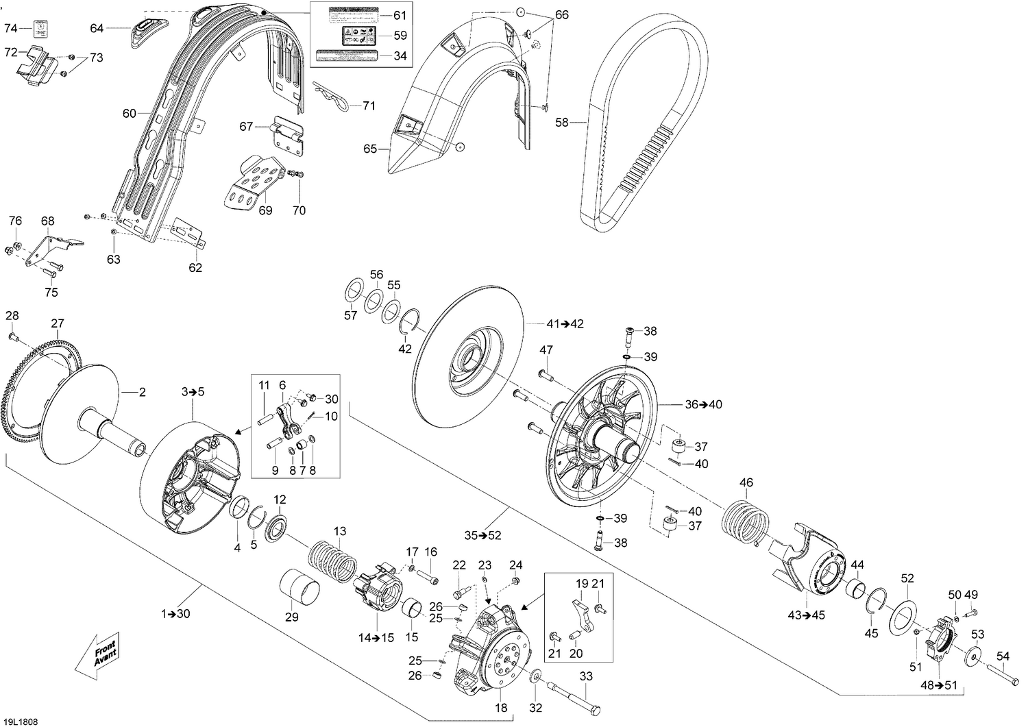 05- Pulley Yeti - 600 HO E-TEC