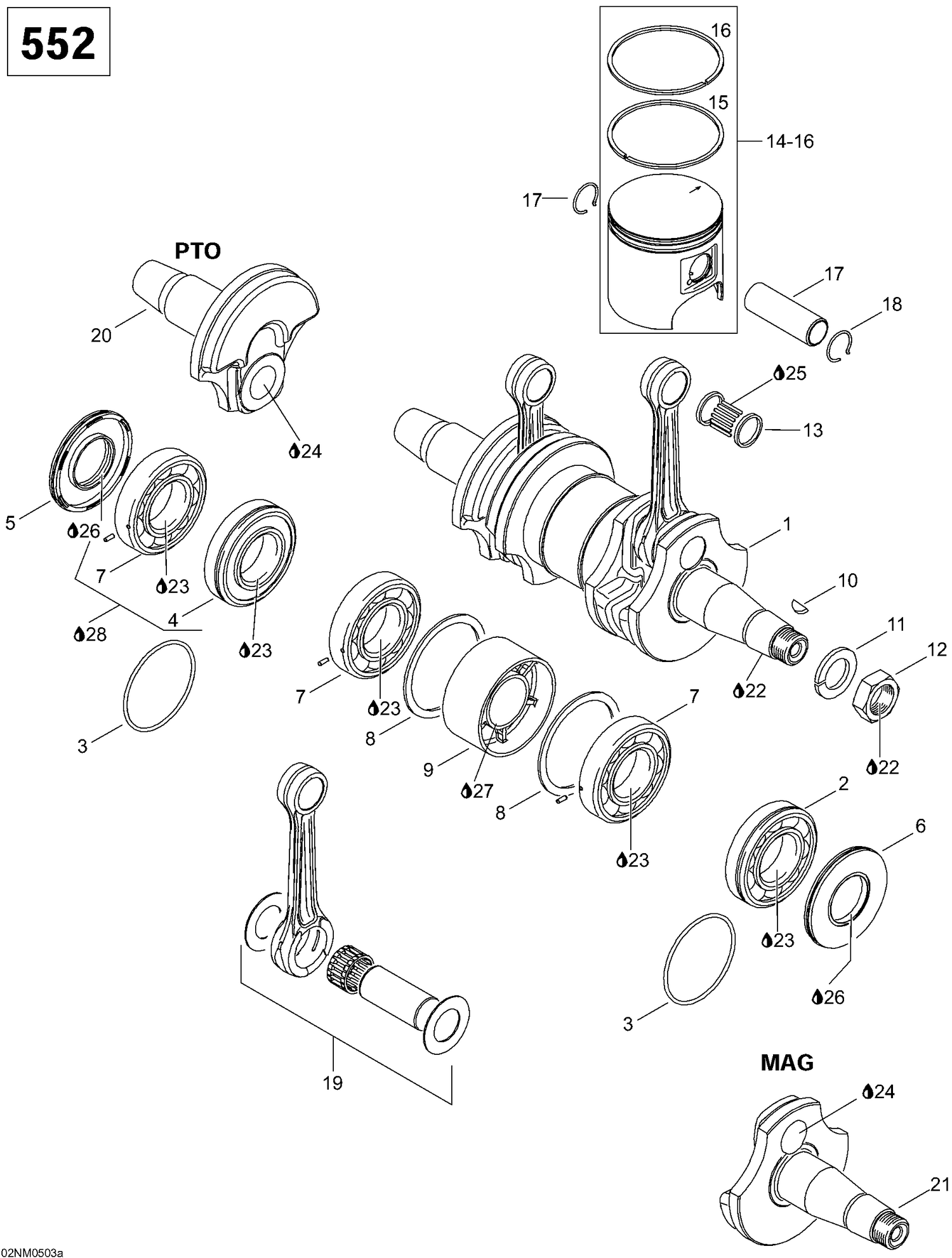 01- Crankshaft And Pistons, 552