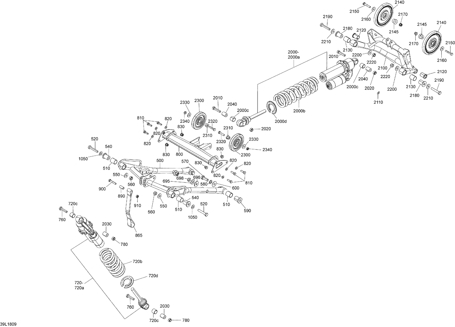 08- Rear Suspension RAVE - 600HO E-TEC - RS