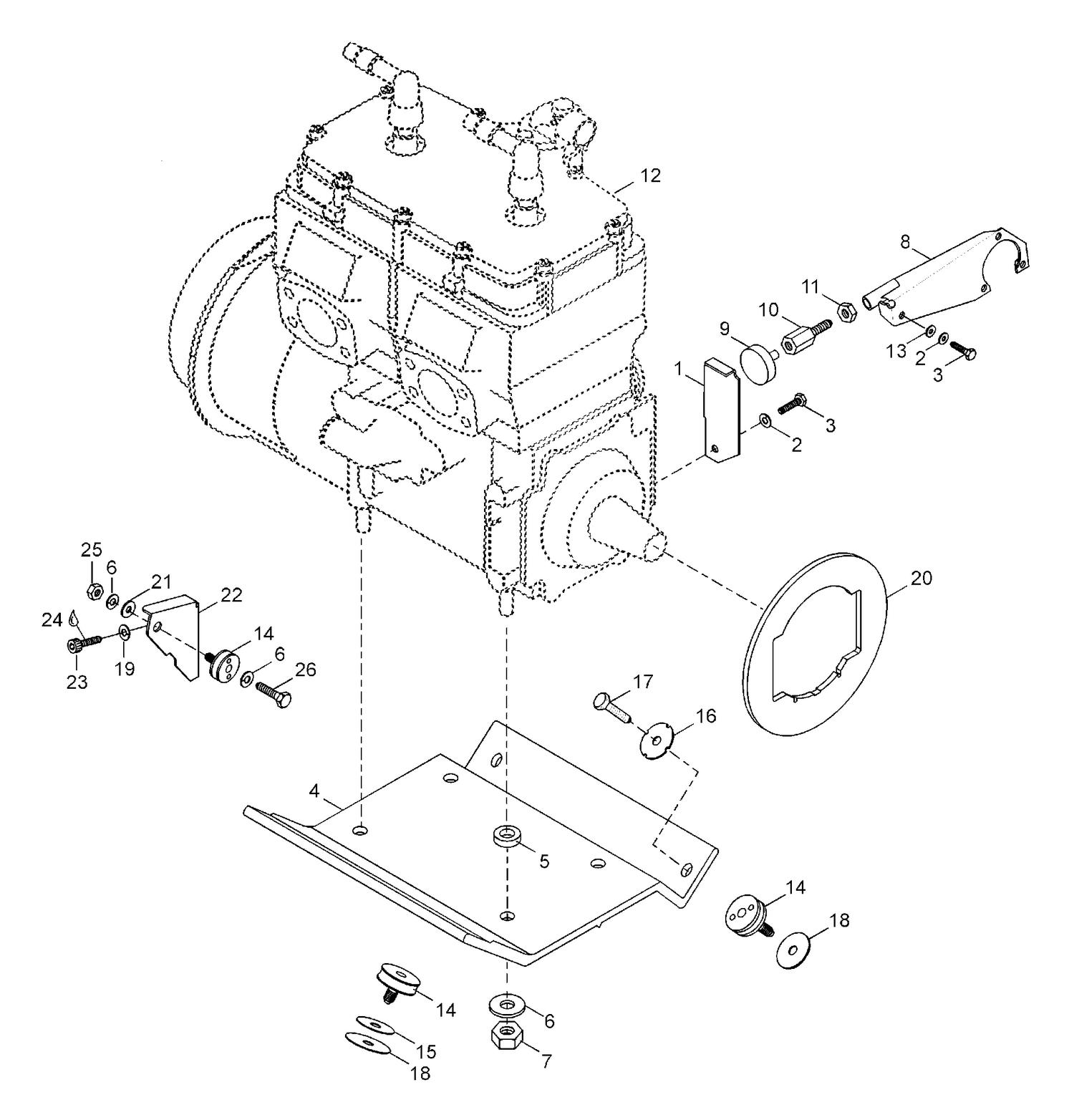 01- Engine Mount Plate