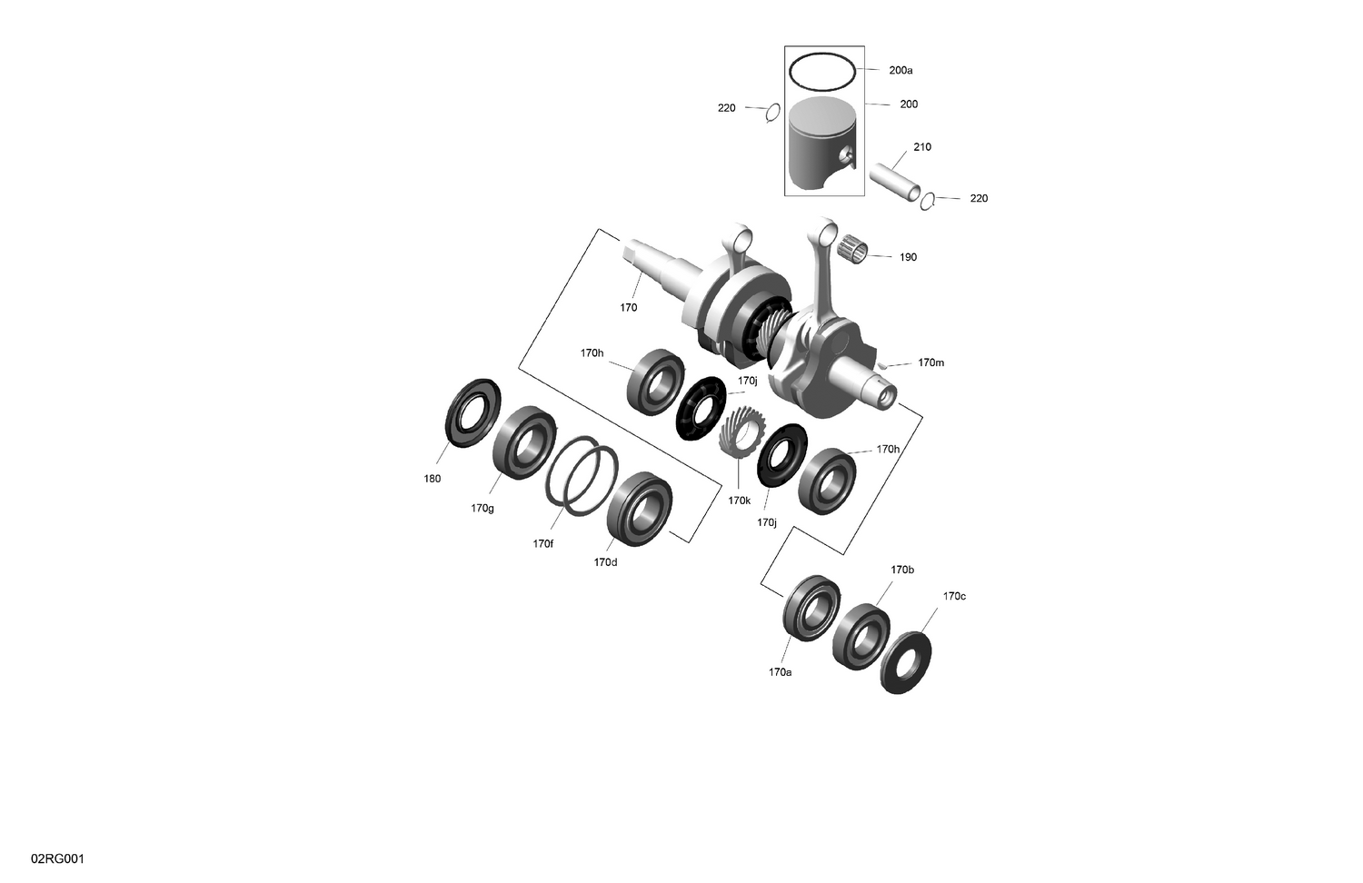 01- ROTAX - Crankshaft and Pistons