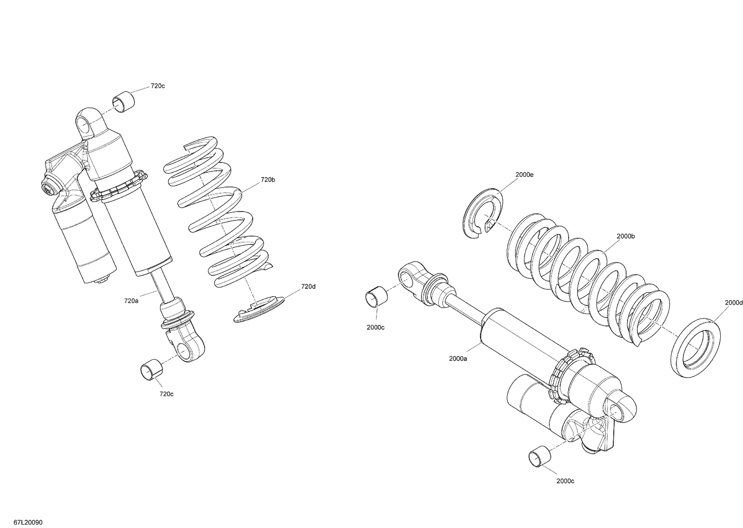 08- Suspension, Rear - Shocks - RE 3900 - SKU SELM