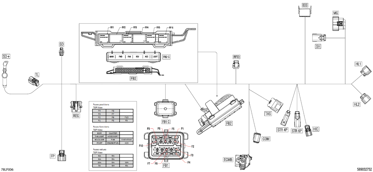 08- Electric - Main Harness - 515178729