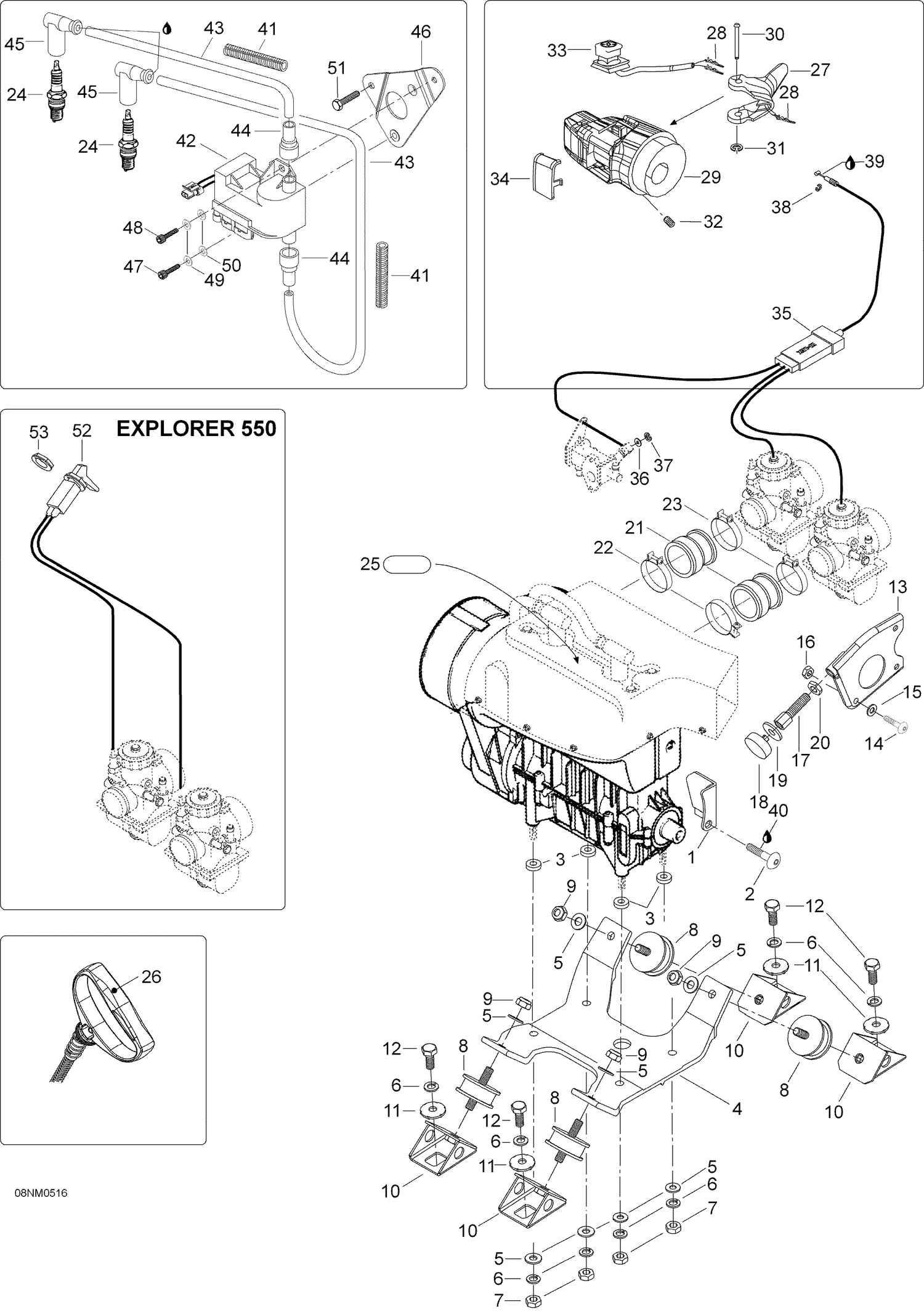 01- Engine And Engine Support, 400, 400E