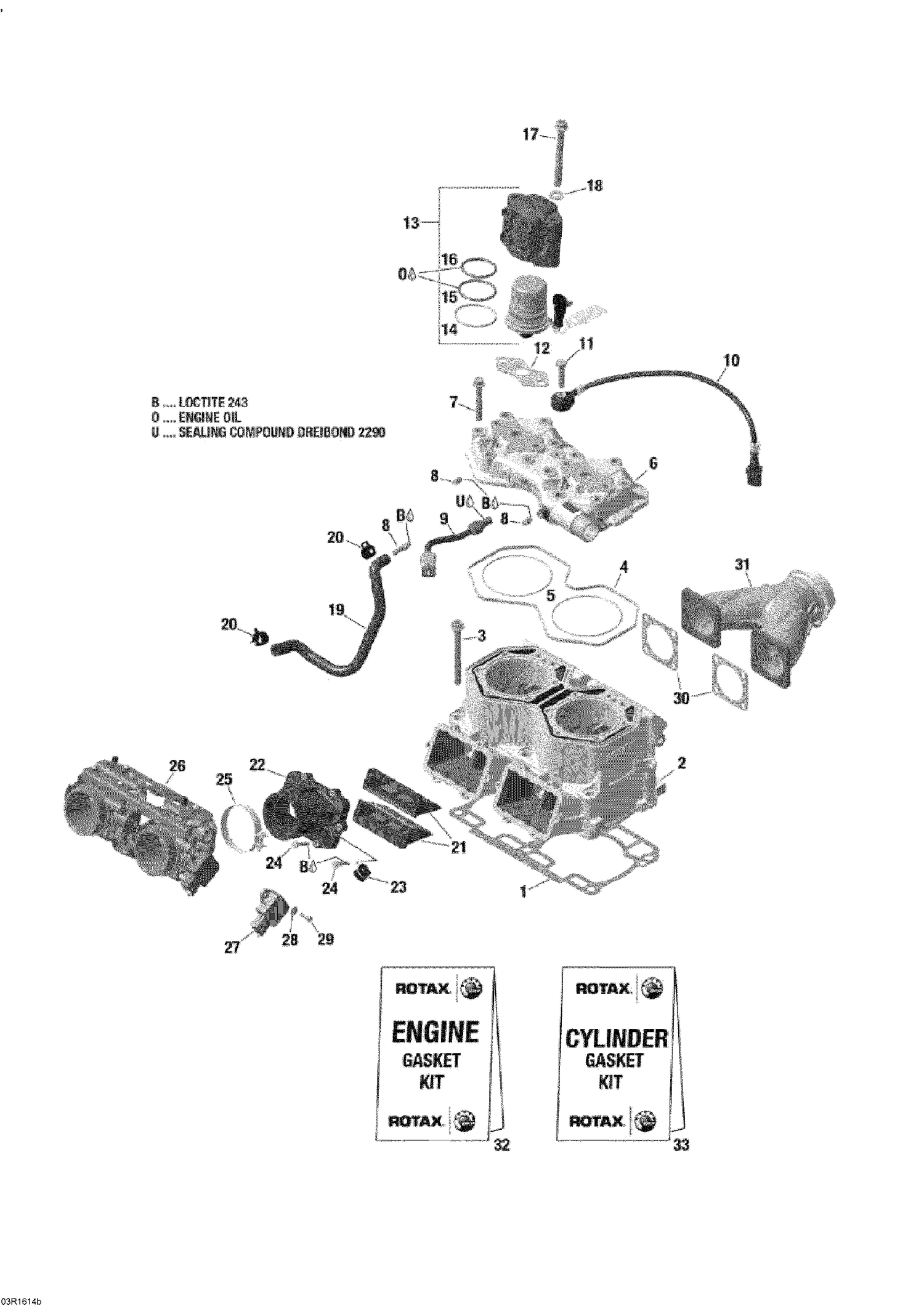 01- Cylinder And Cylinder Head - 800 E-TEC