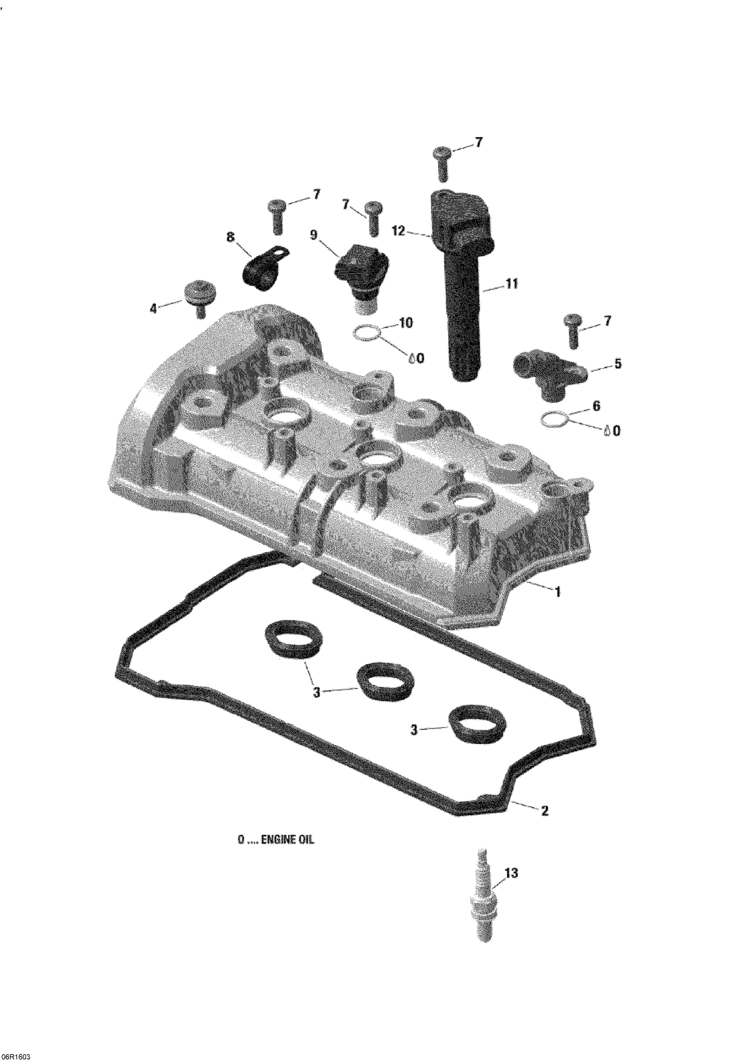 01- Valve Cover - 900 ACE